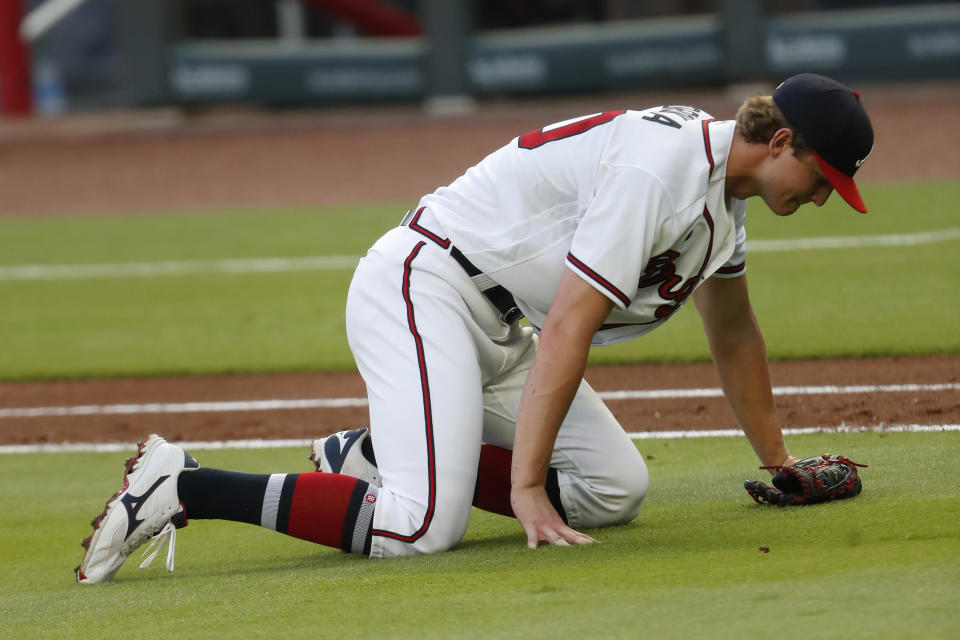 Mike Soroka on the ground.