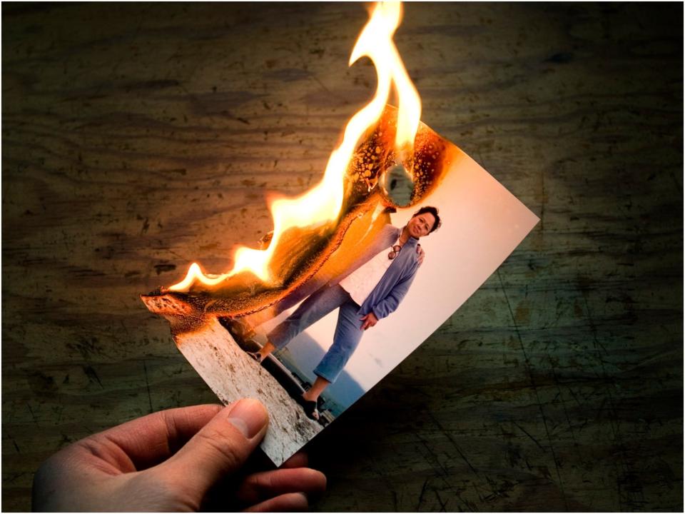 burning photo jealousy