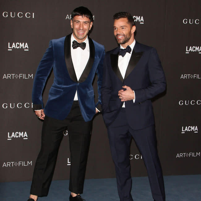 Ricky Martin con su esposo Jwan Yosef credit:Bang Showbiz