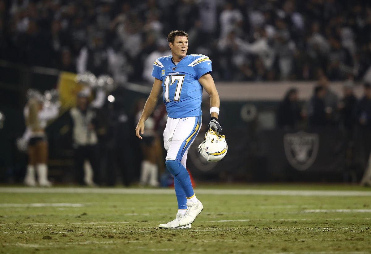 San Diego Chargers quarterback Philip Rivers (17) looks to pass