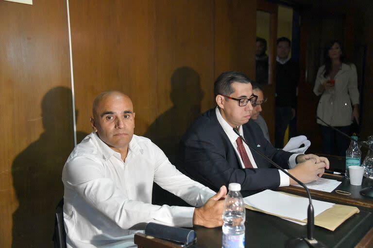 Jorge Martinez. en la sala de los Tribunales de Comodoro Py, donde se lleva adelante el juicio