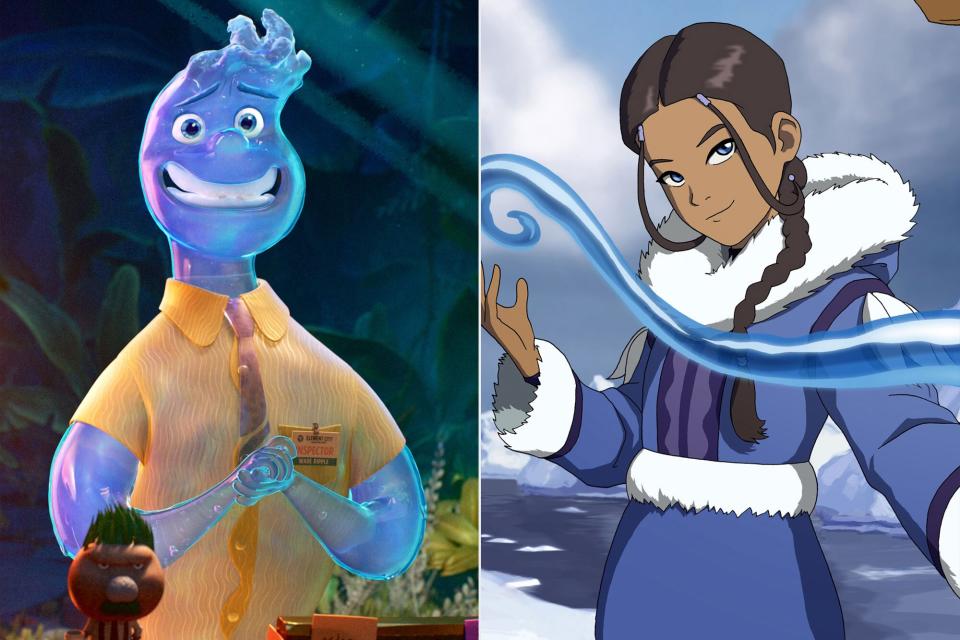 ELEMENTAL features the voice of Mamoudou Athie as Wade; Avatar: The Last Airbender (2005) Katara