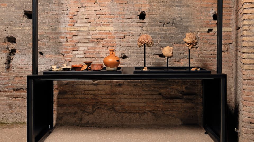 The renovations revealed valuable finds exhibited in the area.  - Parco Archeologico Colosseo