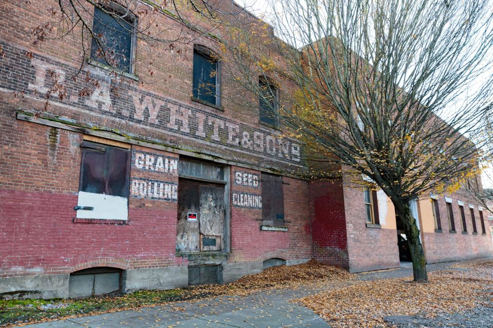 The former D.A. White's seed warehouse off Front Street in Salem is being remodeled.