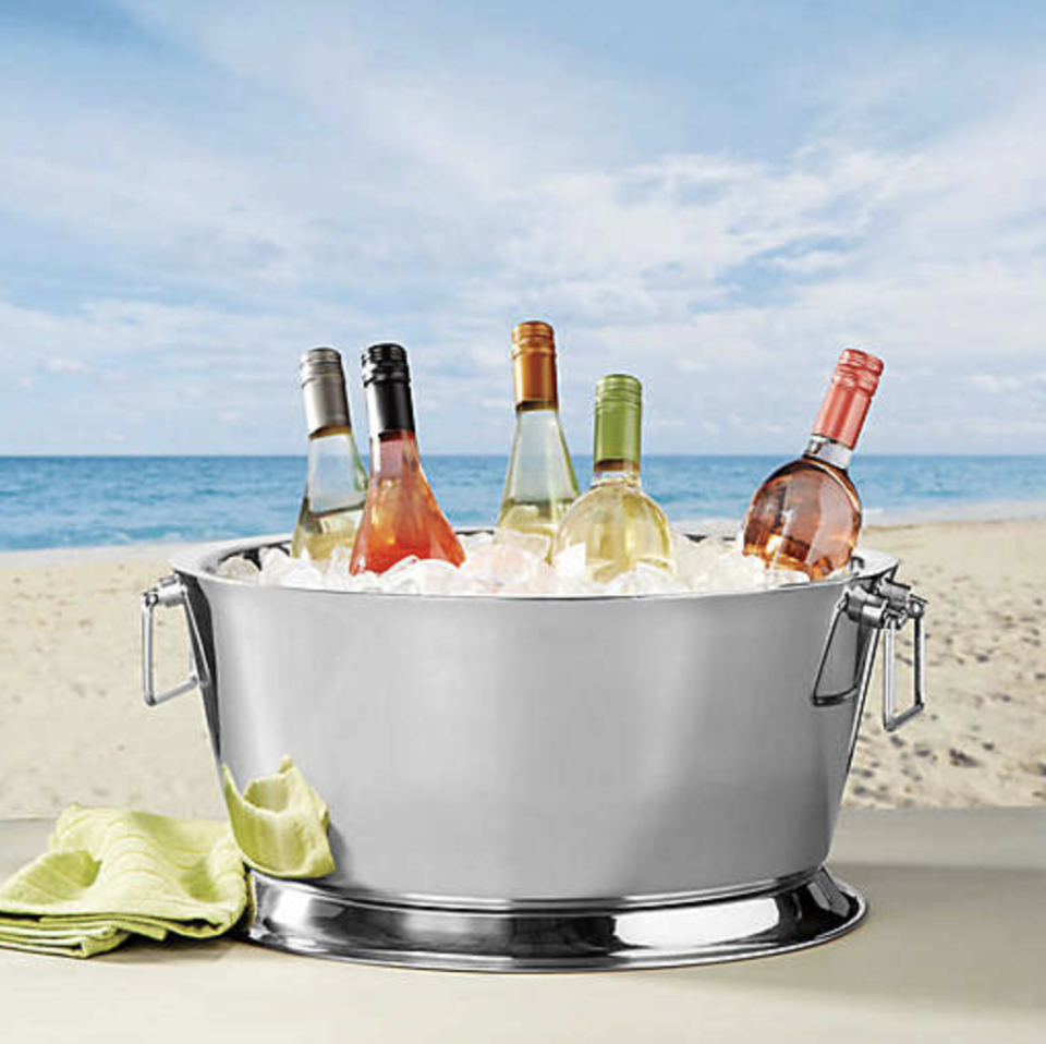 Destination Summer Stainless Steel 17-Inch Beverage Tub (Photo via Bed Bath & Beyond)