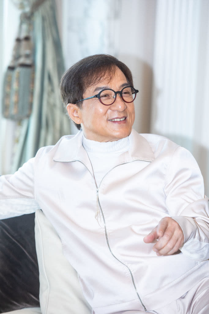 closeup of Jackie Chan