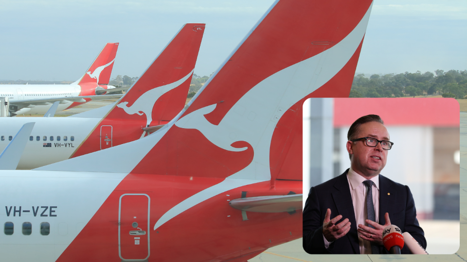 Qantas won't rule out standing down workers as COVID-19 lockdowns hit travel. Source:Getty