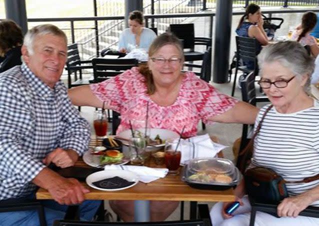 Gregory DeHaven pictured with Denelle Wicht and their other sister. Pictures: Supplied