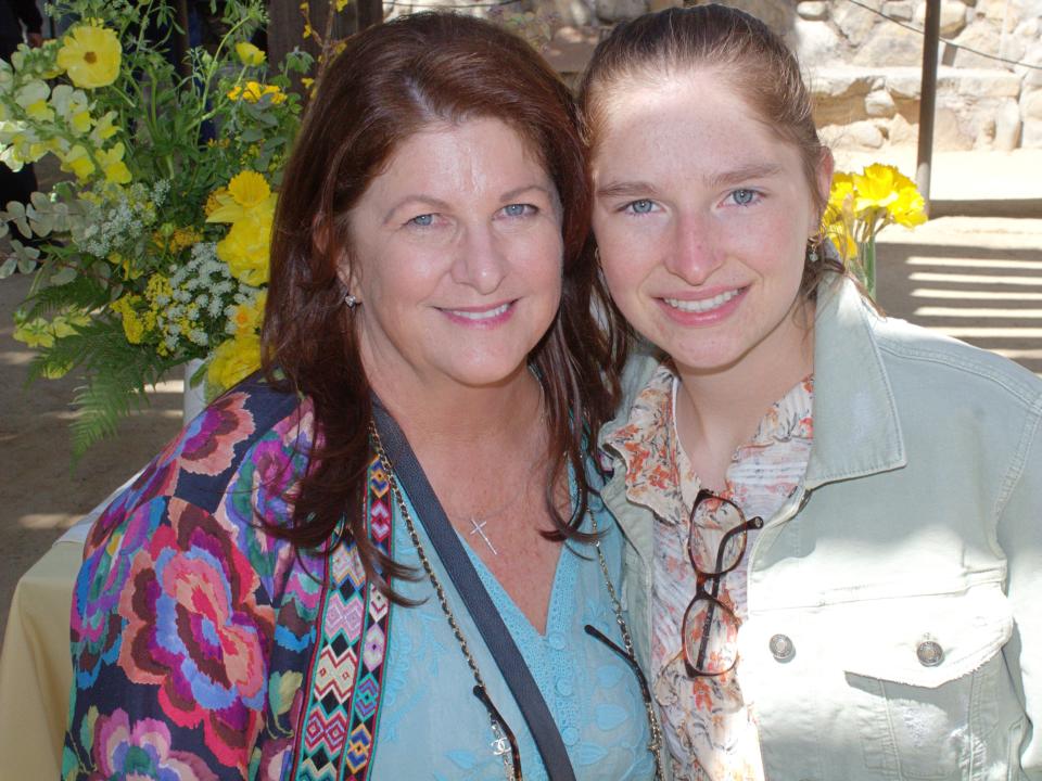 Mother and daughter Kim and Lauren Cantin pose in the California sunshine.