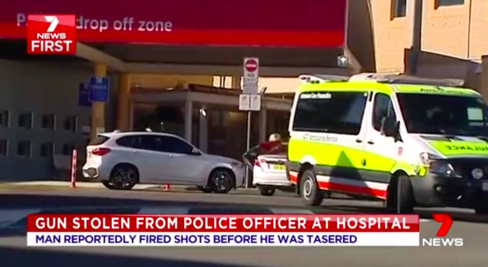 The incident occurred in the emergency ward of Canberra Hospital on Wednesday afternoon. Source: 7 News