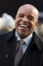 This March 5, 2013 photo shows Berry Gordy posing for a portrait in New York. For Berry Gordy, conquering Broadway is the next - and by his own admission, last - major milestone of a magical, musical career. The 83-year-old Motown Records founder is taking his story and that of his legendary label to the Great White Way. "Motown: The Musical," opens for previews Monday. (Photo by Charles Sykes/Invision/AP)