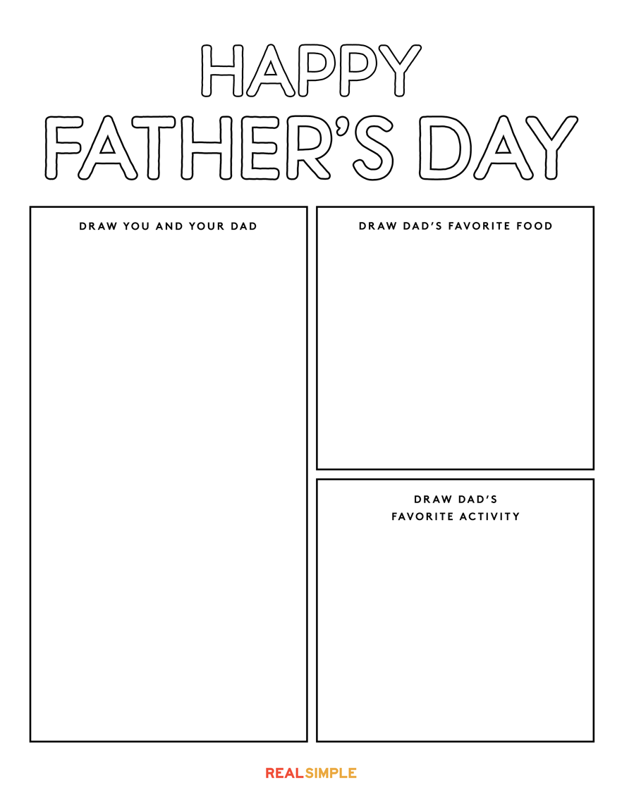 Father’s Day Printable Coloring Pages