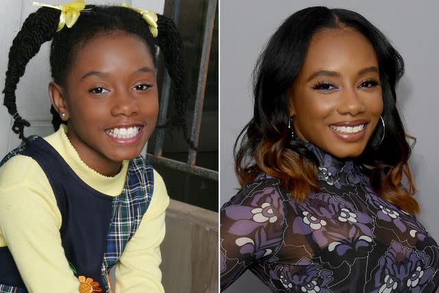 <p>Justin Lubin/CBS Photo Archive/Getty; Unique Nicole/Getty</p> Imani Hakim on Everybody Hates Chris in 2005 and now