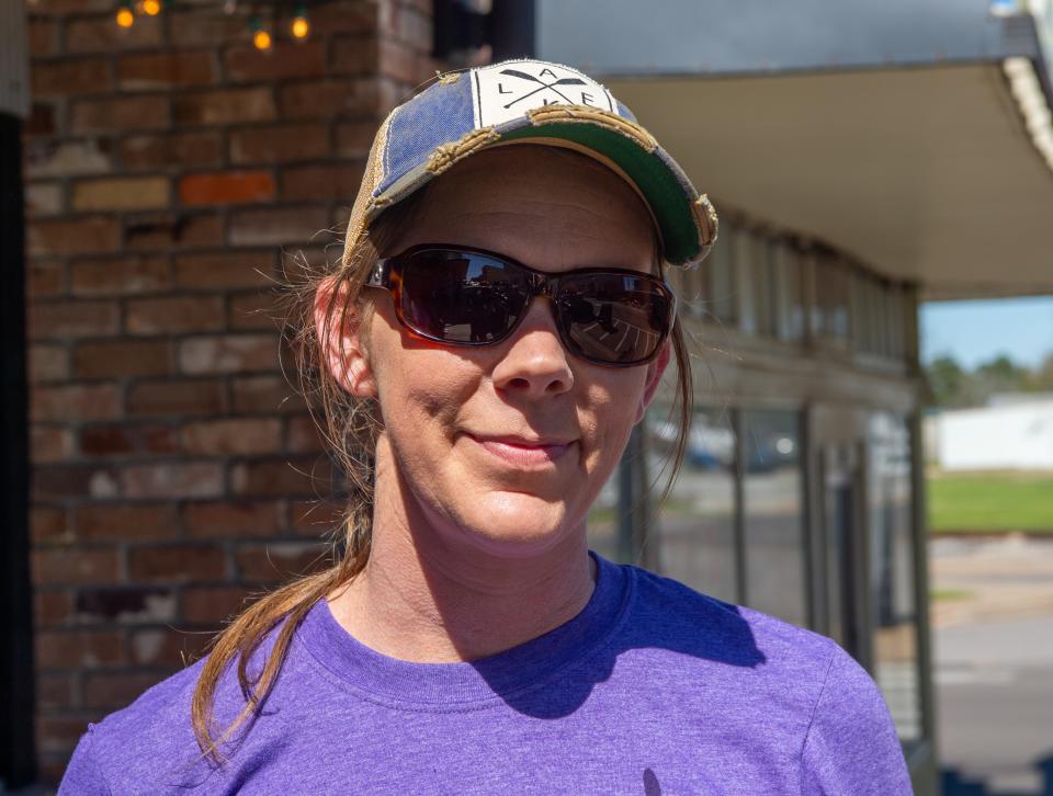 Dacia Fortenberry, a seventh-grade math teacher at Oak Grove Middle School, hopes Mississippi Gov. Tate Reeves signs a bill to increase teacher pay. Hattiesburg, Miss., March 23, 2022.