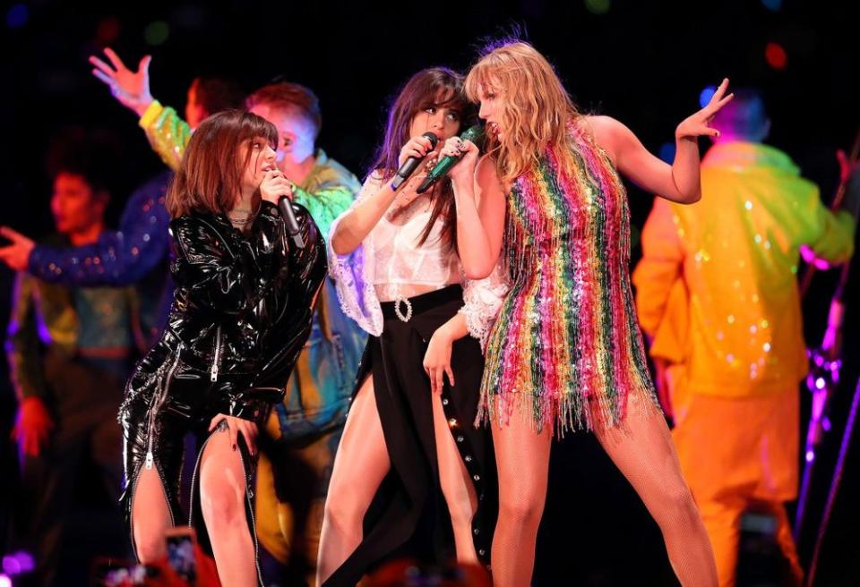 Charli XCX, Camila Cabello and Taylor Swift