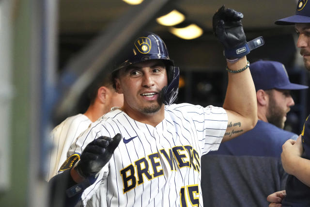 Milwaukee, USA. August 13, 2019: Milwaukee Brewers relief pitcher Devin  Williams #38 delivers a pitch in the Major League Baseball game between the  Milwaukee Brewers and the Minnesota Twins at Miller Park