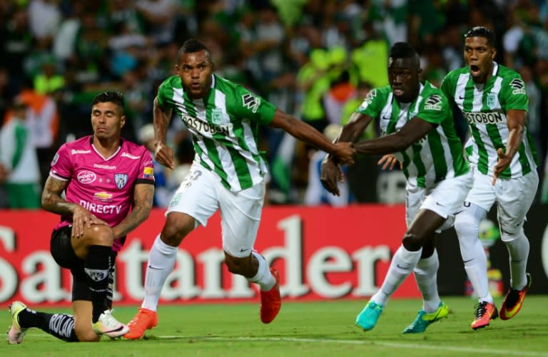 Newly acquired striker Miguel Borja was the hero for Atletico Nacional, ramming home a low shot in the 9th minute