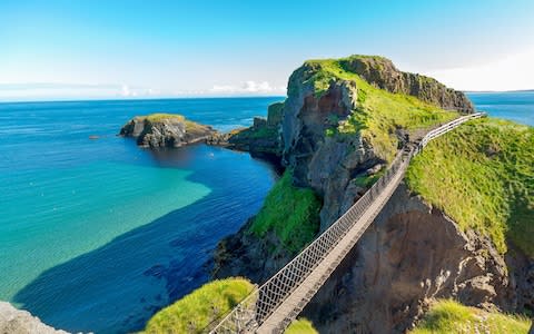 The Carrick-a-Rede rope bridge - Credit: istock