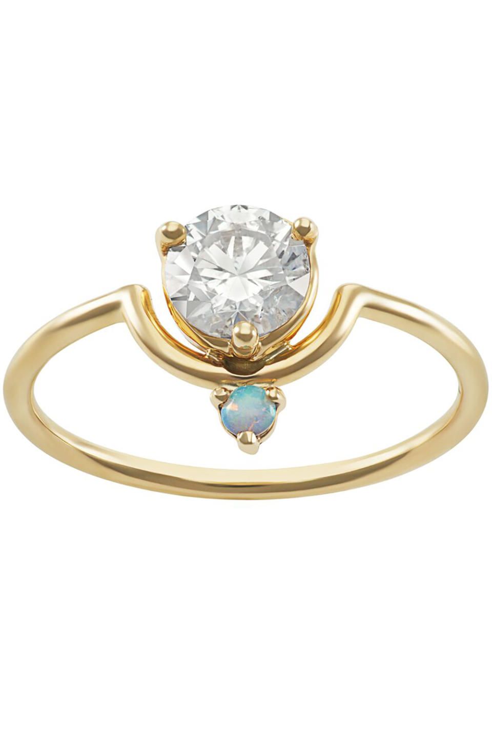 <p><em><span>Small Nestled Diamond and Opal Ring</span>, WWAKE, $3,105 </em></p><p><a rel="nofollow noopener" href="https://wwake.com/products/small-nestled-diamond-and-opal-ring" target="_blank" data-ylk="slk:BUY NOW;elm:context_link;itc:0;sec:content-canvas" class="link ">BUY NOW</a></p>