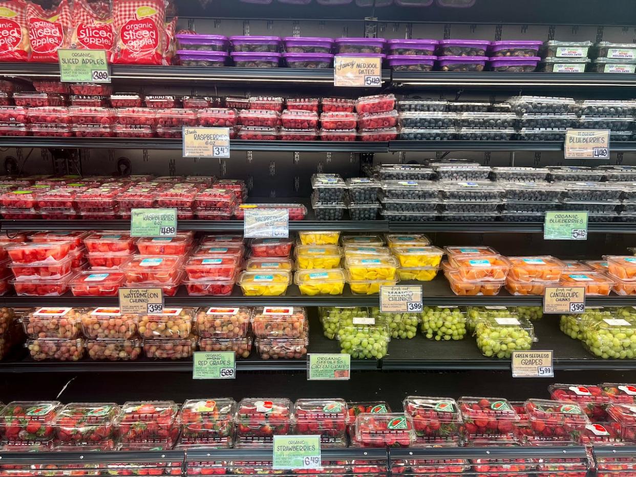 A fruit section.