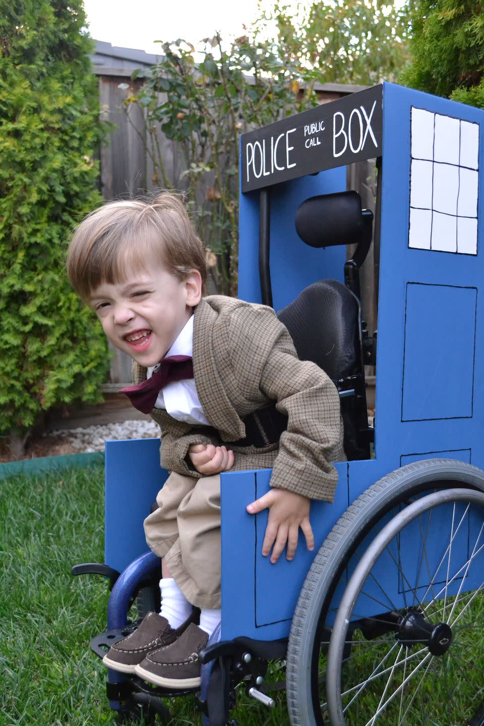 <p>Any young Dr. Who would look the part with his very own TARDIS. This young Doctor's parents made it a family costume by going as companion Amy Pond and Rory the Roman. </p><p><em><a href="http://www.reesedixon.com/2011/10/doctor-who-family-halloween-costume.html" rel="nofollow noopener" target="_blank" data-ylk="slk:See more at Reese Dixon »;elm:context_link;itc:0;sec:content-canvas" class="link ">See more at Reese Dixon »</a></em></p><p><strong>RELATED:</strong> <a href="https://www.goodhousekeeping.com/holidays/halloween-ideas/g28106766/family-halloween-costumes/" rel="nofollow noopener" target="_blank" data-ylk="slk:Family Halloween Costume Ideas That'll Please the Whole Crew;elm:context_link;itc:0;sec:content-canvas" class="link ">Family Halloween Costume Ideas That'll Please the Whole Crew</a></p>