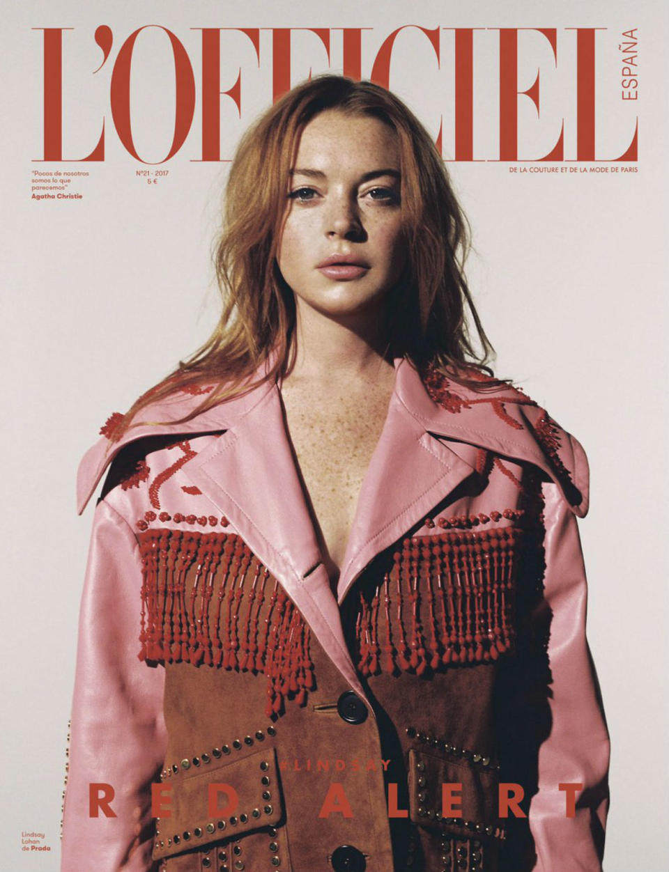 <p>La edición española de L’Officiel nos ofreció el año pasado la versión más natural de la actriz neoyorquina. Tiene 32 primaveras. (Foto: <a rel="nofollow noopener" href="https://www.lofficiel.es/celebrities/lindsay-lohan" target="_blank" data-ylk="slk:L’Officiel España;elm:context_link;itc:0;sec:content-canvas" class="link ">L’Officiel España</a>). </p>