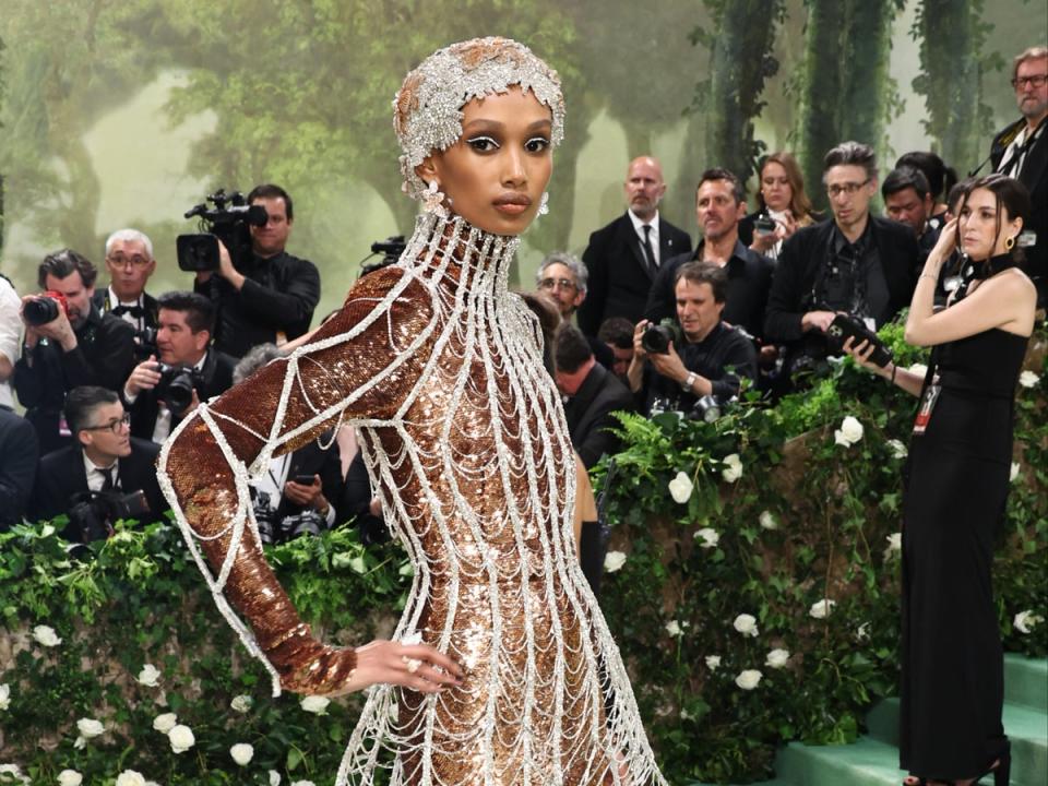 Hanani Taylor attends The 2024 Met Gala Celebrating “Sleeping Beauties: Reawakening Fashion” at The Metropolitan Museum of Art on 6 May 2024 in New York City. (Getty Images)