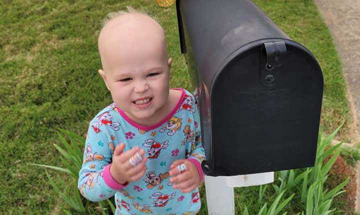 Zoe Thomas, 3, pictured.