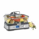 <p><strong>Cuisinart</strong></p><p>Amazon</p><p><strong>$129.99</strong></p><p><a href="https://www.amazon.com/dp/B01CU0949U?tag=syn-yahoo-20&ascsubtag=%5Bartid%7C1782.g.39984321%5Bsrc%7Cyahoo-us" rel="nofollow noopener" target="_blank" data-ylk="slk:Shop Now" class="link ">Shop Now</a></p><p>If steaming foods is a regular occurrence in your kitchen, you may want to opt for a large digital steamer like the <a href="https://www.amazon.com/Cuisinart-STM-1000-Digital-Steamer-Stainless/dp/B01CU0949U?tag=syn-yahoo-20&ascsubtag=%5Bartid%7C1782.g.39984321%5Bsrc%7Cyahoo-us" rel="nofollow noopener" target="_blank" data-ylk="slk:Cuisinart Cook Fresh Digital Glass Steamer" class="link ">Cuisinart Cook Fresh Digital Glass Steamer</a>. With a 5.5-quart capacity, it<em> is</em> big, but it's also sleeker than many other electric versions. It also boats a variety of settings—including ones for seafood, poultry, grains, vegetables—plus a manual option. "A nice, solid, high-end steamer," said one <a href="https://www.amazon.com/gp/customer-reviews/R35FK3Q08I3EJN?tag=syn-yahoo-20&ascsubtag=%5Bartid%7C1782.g.39984321%5Bsrc%7Cyahoo-us" rel="nofollow noopener" target="_blank" data-ylk="slk:reviewer" class="link ">reviewer</a> ,who also noted how fast it begins to steam. "So nice to see food clearly during the cooking process, and cleanup is easy with the glass container." </p>