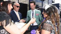 <p>'Entourage' star Kevin Dillion flew into Australia on the sly to attend this year's Oaks Day.</p>