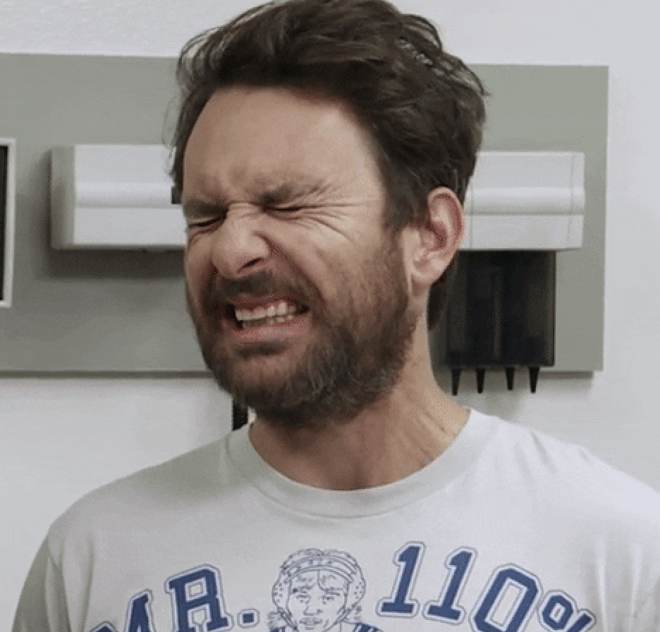 charlie day cringing