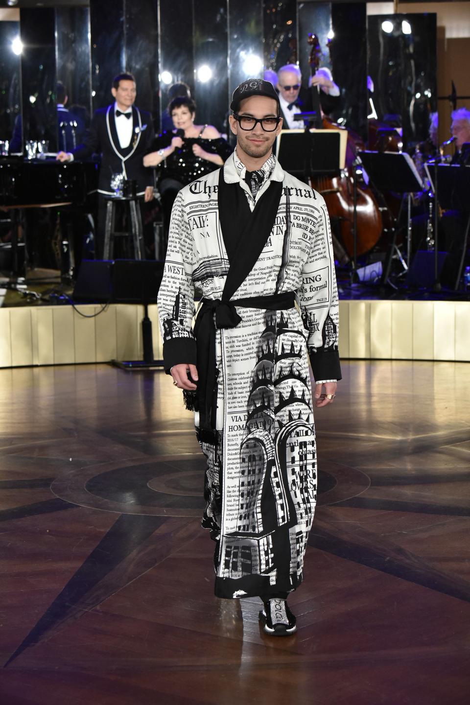 Dolce & Gabbana presented their Alta Sartoria menswear to a crowd that included Nick Jonas, Trevor Noah, and Steve Harvey.