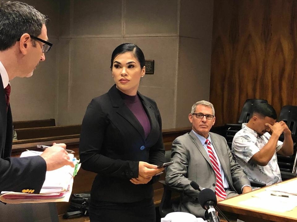 UFC fighter Rachael Ostovich's ex-husband, MMA fighter Arnold Berdon, was sentenced to four years probation on Thursday after a domestic violence incident.