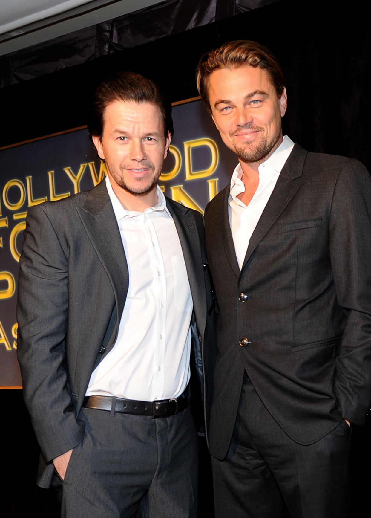 Mark Wahlberg and Leonardo DiCaprio, pictured in 2011, have pushed past their initial bad blood. (Photo: Frazer Harrison/Getty Images)