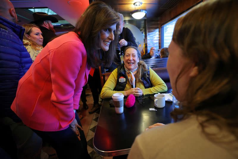 Republican presidential candidate Nikki Haley campaigns in Des Moines