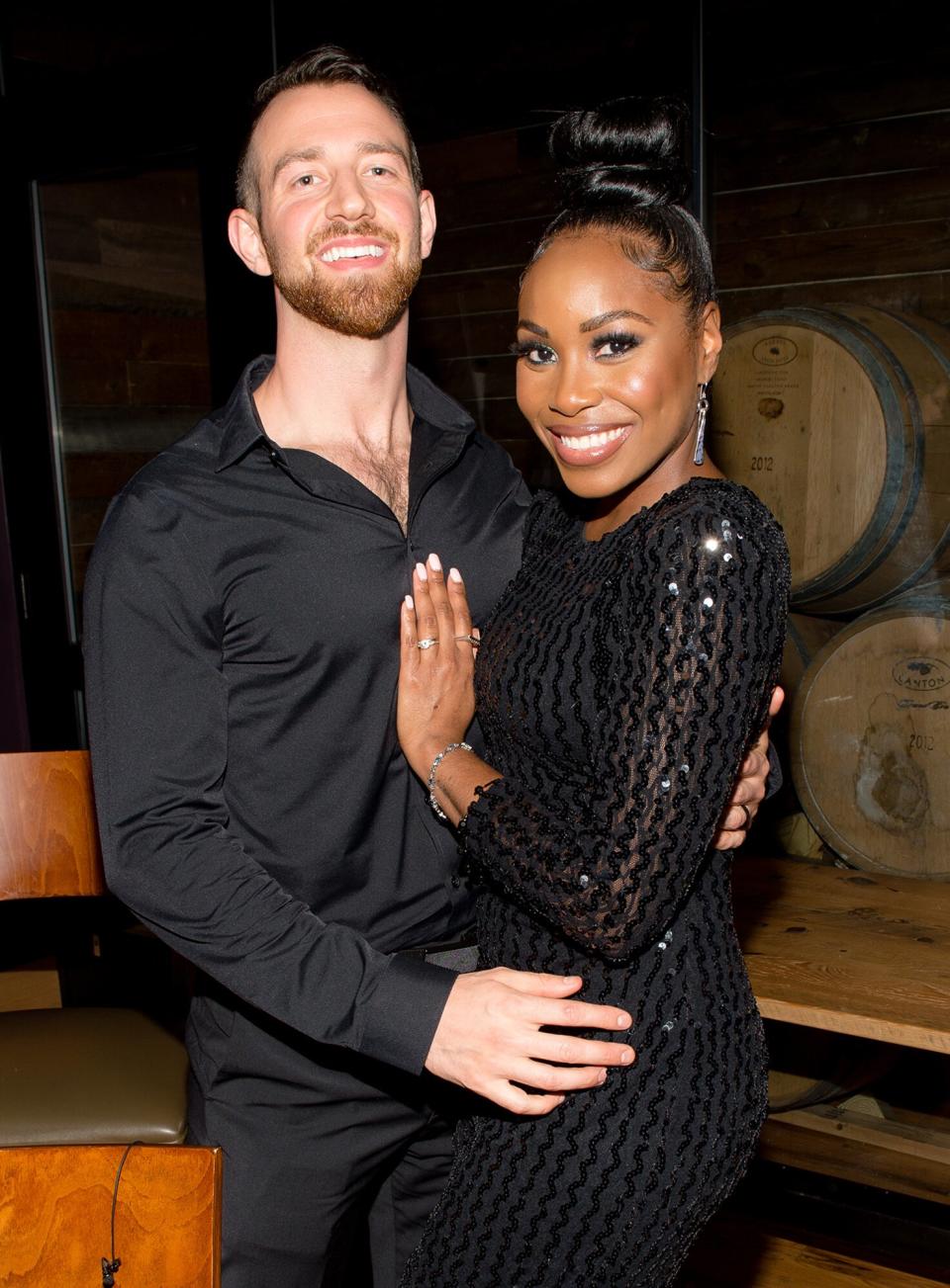 Cameron Hamilton and Lauren Speed attend the Netflix's Love is Blind VIP viewing party at City Winery on February 27, 2020 in Atlanta, Georgia