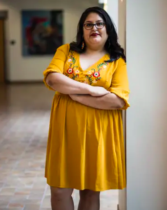 Lucero Saldaña has taught Mexican American studies at the public school, community college and university levels. (Chris Stokes for The Texas Tribune)