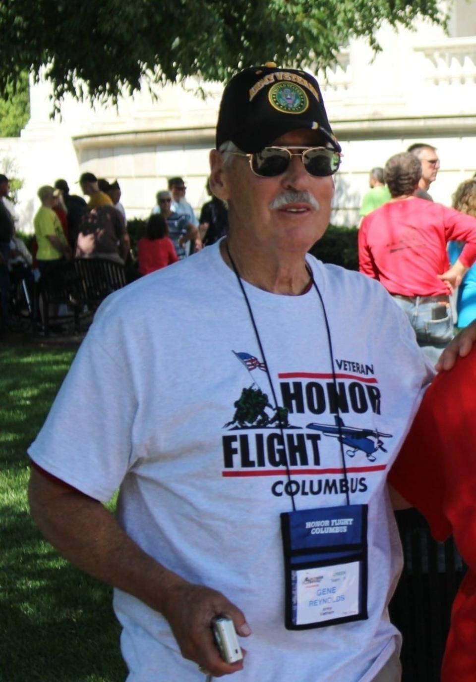 Gene Reynolds visited Washington, D.C., on his Honor Flight in 2016.