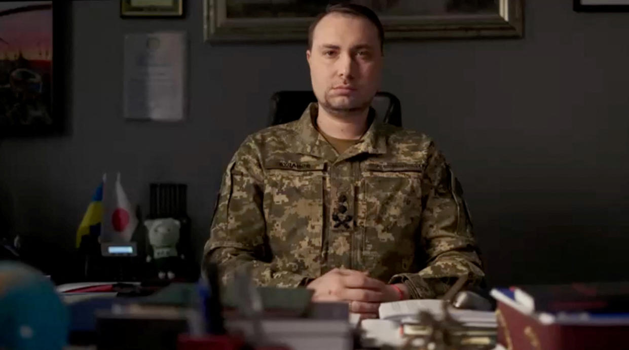 Ukraine's Military-Intelligence Chief Kyrylo Budanov looks on as he urges silence amid counteroffensive, in this screengrab taken from a handout video released on June 11, 2023. UKRAINIAN MINISTRY OF DEFENCE/Handout via REUTERS    THIS IMAGE HAS BEEN SUPPLIED BY A THIRD PARTY. REUTERS WAS NOT ABLE TO CONFIRM THE LOCATION OF THE VIDEO OR THE DATE IT WAS FILMED.