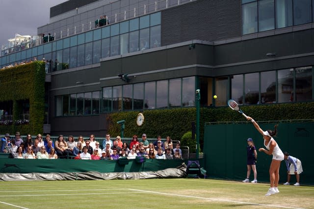 Ajla Tomljanovic plays a shot