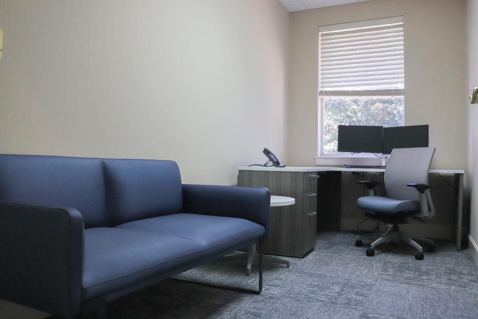 A therapy room inside Live Oak Behavioral Health Center.