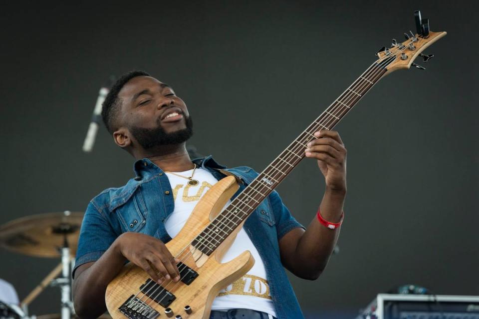 A group performs at the Haitian Compas Festival at Mana Wynwood on May 19, 2018. Fans of Haitian music refused to let South Florida’s wet weather prevent them from attending the Haitian Compas Festival Saturday at Mana Wynwood in Miami. The premier showcase for Haitian music and culture in the United States, the festival is celebrating 20 years. Bryan Cereijo/Bryan Cereijo