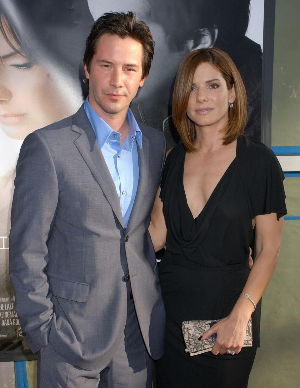 Keanu Reeves and Sandra Bullock