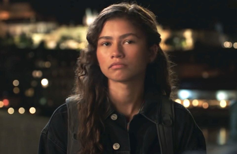 close up of Zendaya as MJ