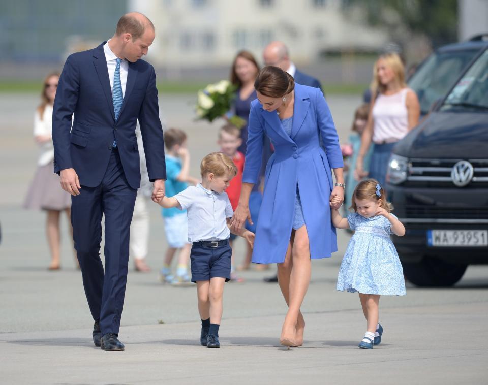 <p>Die königliche Familie auf dem Weg von Polen nach Deutschland. (Bild: dpa) </p>