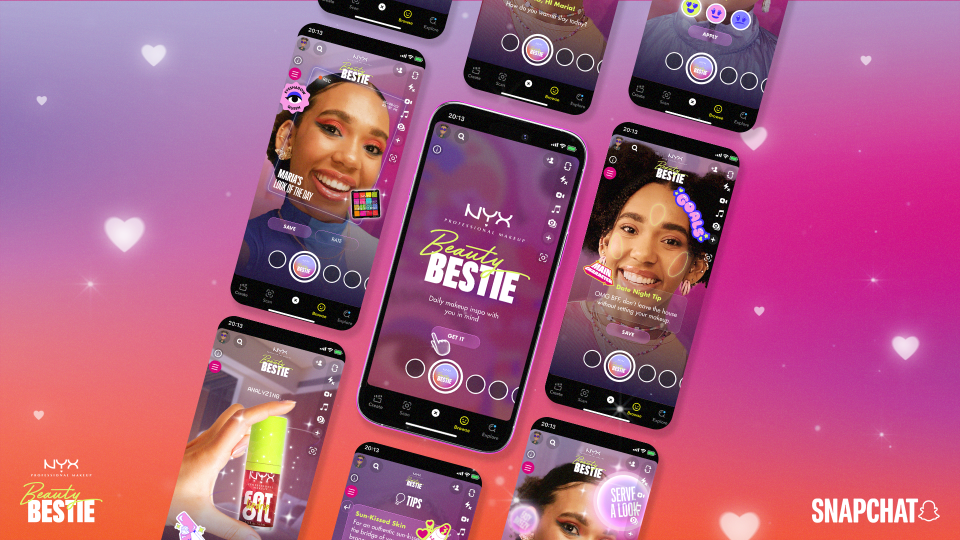 Snap x NYX Professional Makeup’s new beauty experience is like a very smart makeup assistant that lives in the user’s pocket or purse.