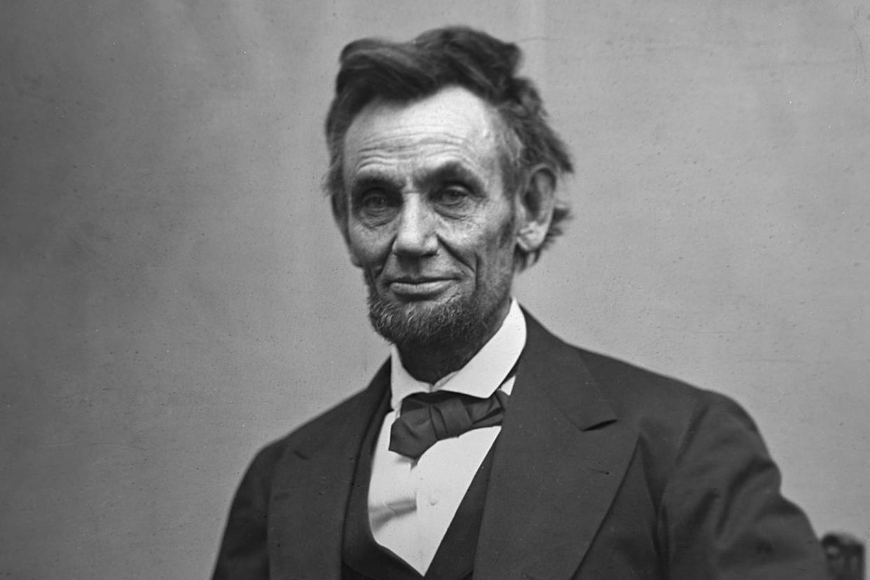<span>Abraham Lincoln in 1865.</span><span>Photograph: Alexander Gardner/Library of Congress</span>