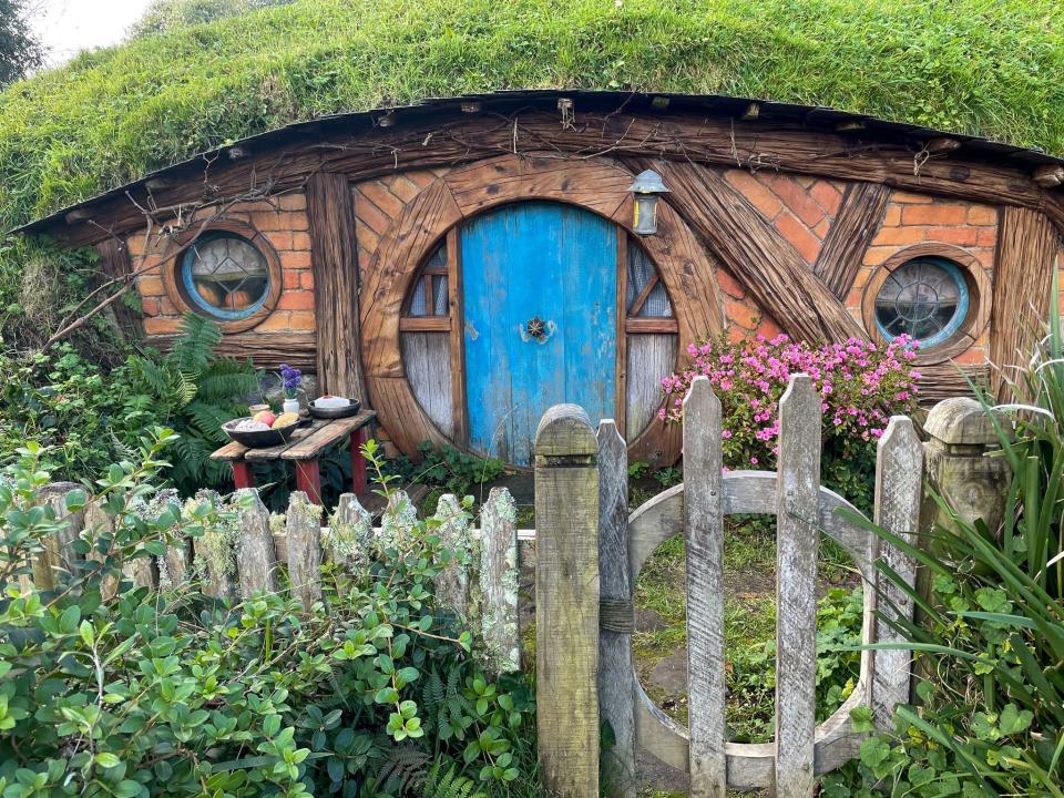 The Hobbiton Movie Set in New Zealand.