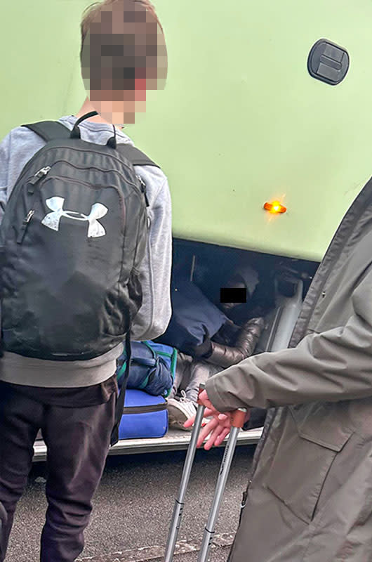 The coach had been carrying Year 9 and 10 pupils who had been visiting France. (Solent)