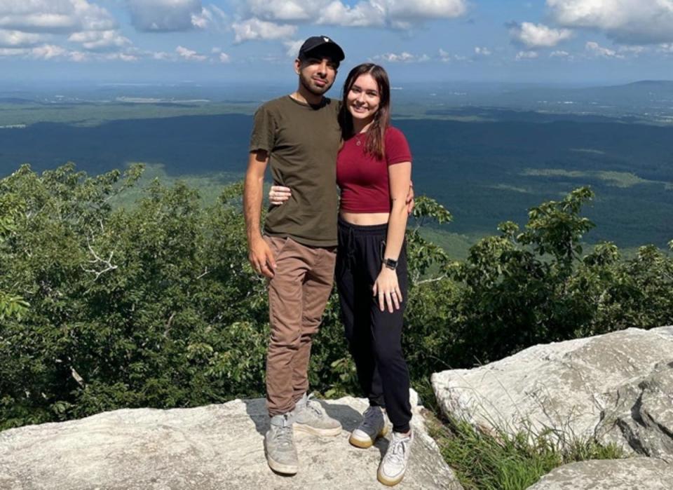 Adam Simjee and Mikayla Paulus were on a road trip together when the shooting unfolded (GoFundMe)